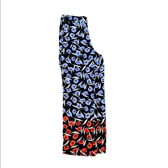Ann Taylor Wide Legged Poppy Flower Slacks - Picture 3 of 6
